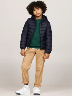 Kurtki I Płaszcze|Kurtki*Tommy Hilfiger Lekka Ocieplana Kurtka Z Kapturem DESERT SKY