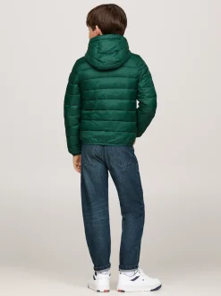 Kurtki I Płaszcze|Kurtki*Tommy Hilfiger Lekka Ocieplana Kurtka Z Kapturem ORNAMENTAL GREEN