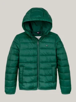 Kurtki I Płaszcze|Kurtki*Tommy Hilfiger Lekka Ocieplana Kurtka Z Kapturem ORNAMENTAL GREEN
