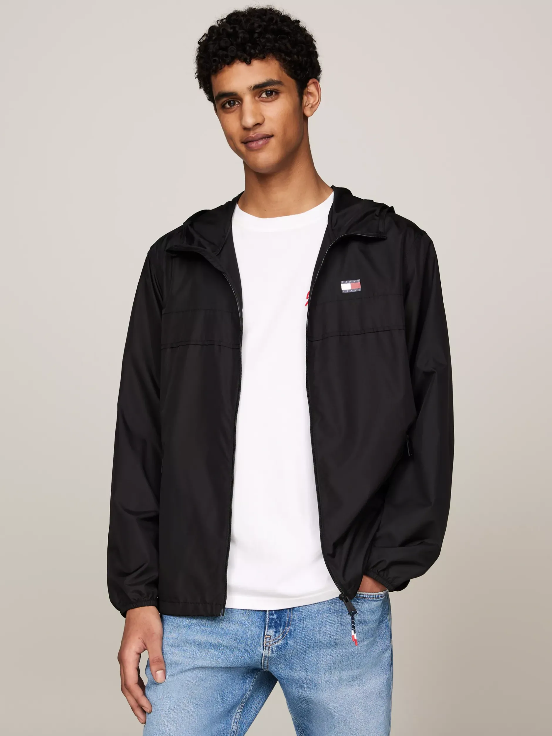 Kurtki & Płaszcze*Tommy Hilfiger Lekka Wiatrówka Chicago BLACK
