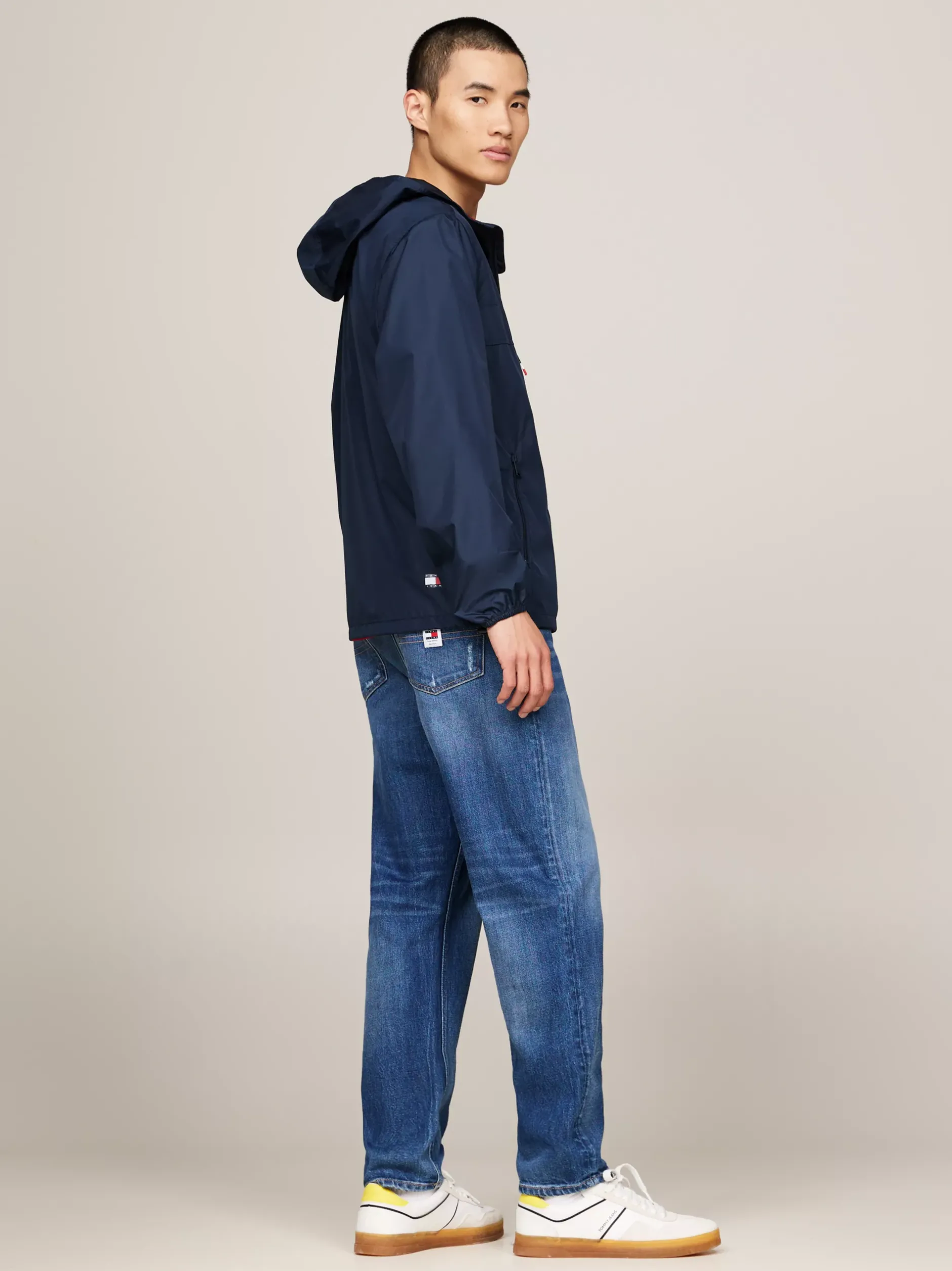 Kurtki & Płaszcze*Tommy Hilfiger Lekka Wiatrówka Chicago DARK NIGHT NAVY