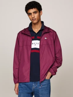 Kurtki & Płaszcze*Tommy Hilfiger Lekka Wiatrówka Chicago VALLEY GRAPE