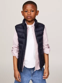 Kurtki I Płaszcze|Kurtki*Tommy Hilfiger Lekki Bezrękawnik Puchowy Essential DESERT SKY