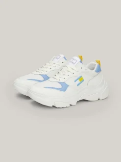 Sneakersy*Tommy Hilfiger Lekkie Buty Sportowe Z Kontrastowymi Wstawkami WESTSIDE BLUE