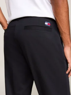 Spodnie*Tommy Hilfiger Lekkie Chinosy Austin O Wąskim Kroju BLACK