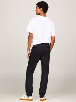 Spodnie*Tommy Hilfiger Lekkie Chinosy Austin O Wąskim Kroju BLACK