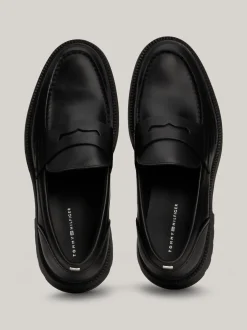 Mokasyny & Buty Żeglarskie|Buty Casual*Tommy Hilfiger Lekkie Mokasyny Ze Skóry BLACK