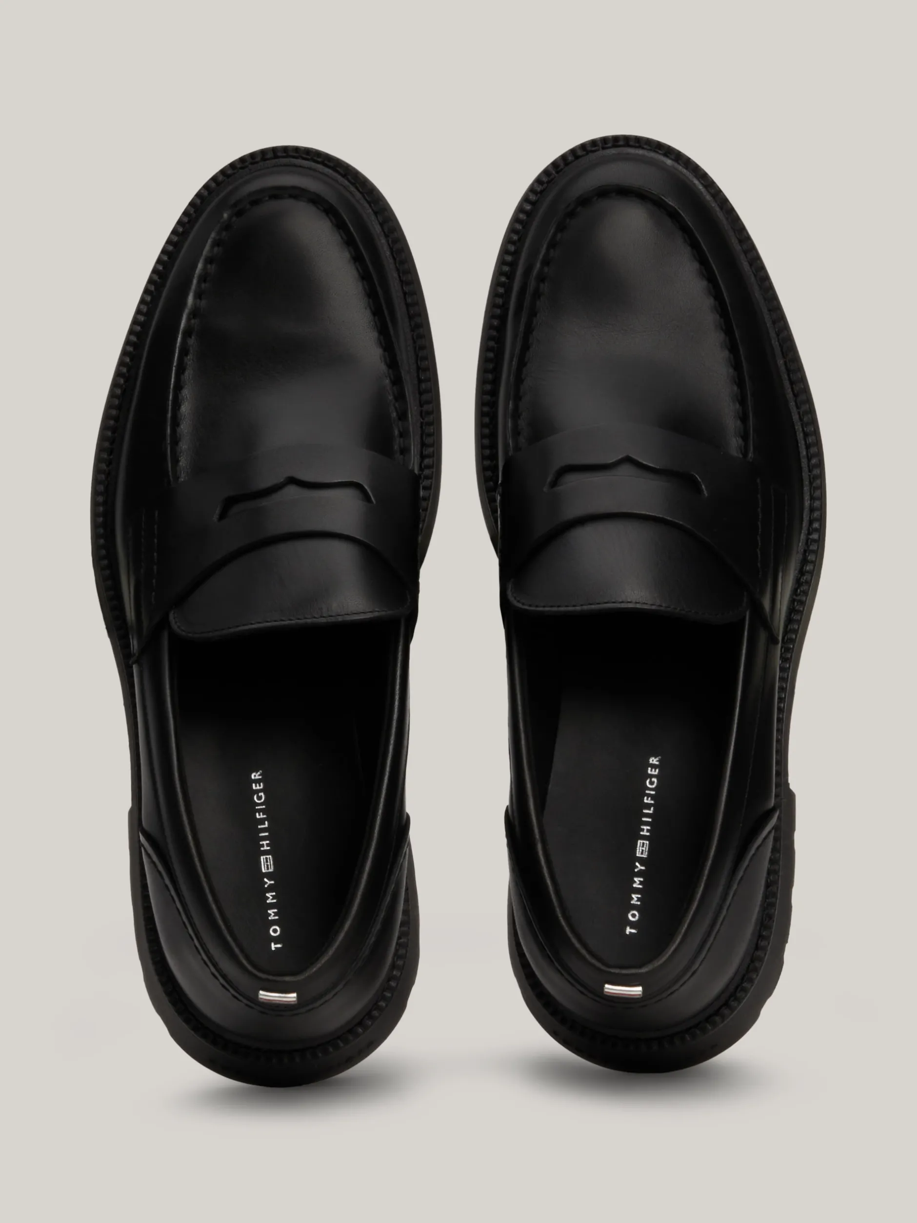 Mokasyny & Buty Żeglarskie|Buty Casual*Tommy Hilfiger Lekkie Mokasyny Ze Skóry BLACK