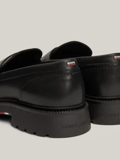 Mokasyny & Buty Żeglarskie|Buty Casual*Tommy Hilfiger Lekkie Mokasyny Ze Skóry BLACK