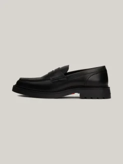 Mokasyny & Buty Żeglarskie|Buty Casual*Tommy Hilfiger Lekkie Mokasyny Ze Skóry BLACK