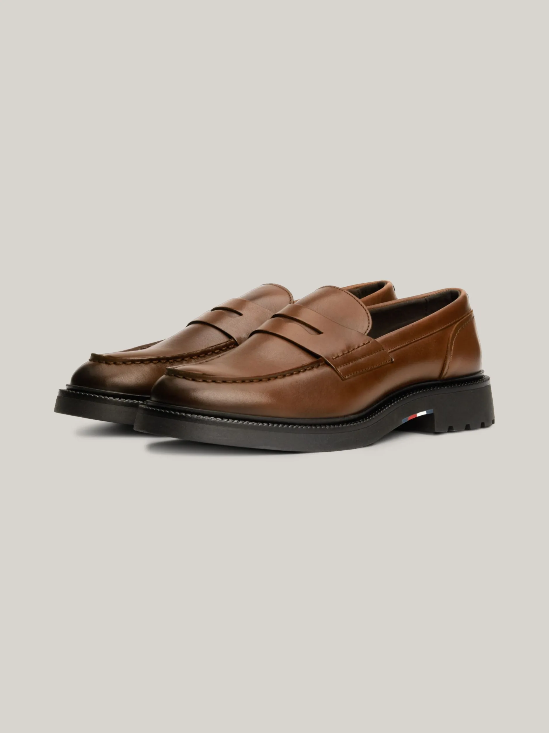 Mokasyny & Buty Żeglarskie|Buty Casual*Tommy Hilfiger Lekkie Mokasyny Ze Skóry WINTER COGNAC