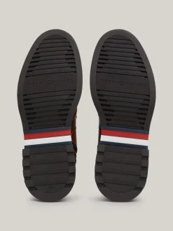 Buty Sznurowane|Buty*Tommy Hilfiger Lekkie Skórzane Buty Nad Kostkę WINTER COGNAC