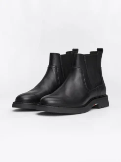 Sztyblety|Buty*Tommy Hilfiger Lekkie Sztyblety Ze Skóry BLACK