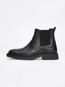 Sztyblety|Buty*Tommy Hilfiger Lekkie Sztyblety Ze Skóry BLACK