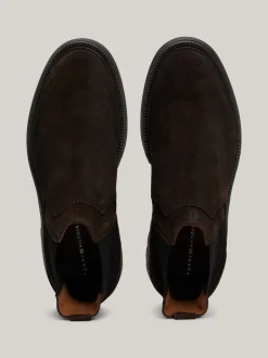 Sztyblety|Buty*Tommy Hilfiger Lekkie Zamszowe Sztyblety DARK COFFEE