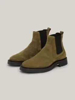 Sztyblety|Buty*Tommy Hilfiger Lekkie Zamszowe Sztyblety UTILITY OLIVE