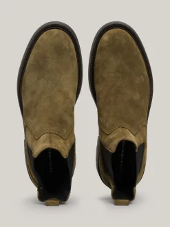 Sztyblety|Buty*Tommy Hilfiger Lekkie Zamszowe Sztyblety UTILITY OLIVE