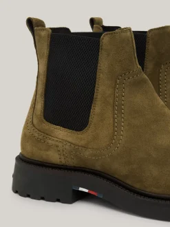 Sztyblety|Buty*Tommy Hilfiger Lekkie Zamszowe Sztyblety UTILITY OLIVE