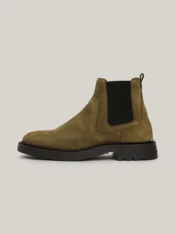 Sztyblety|Buty*Tommy Hilfiger Lekkie Zamszowe Sztyblety UTILITY OLIVE