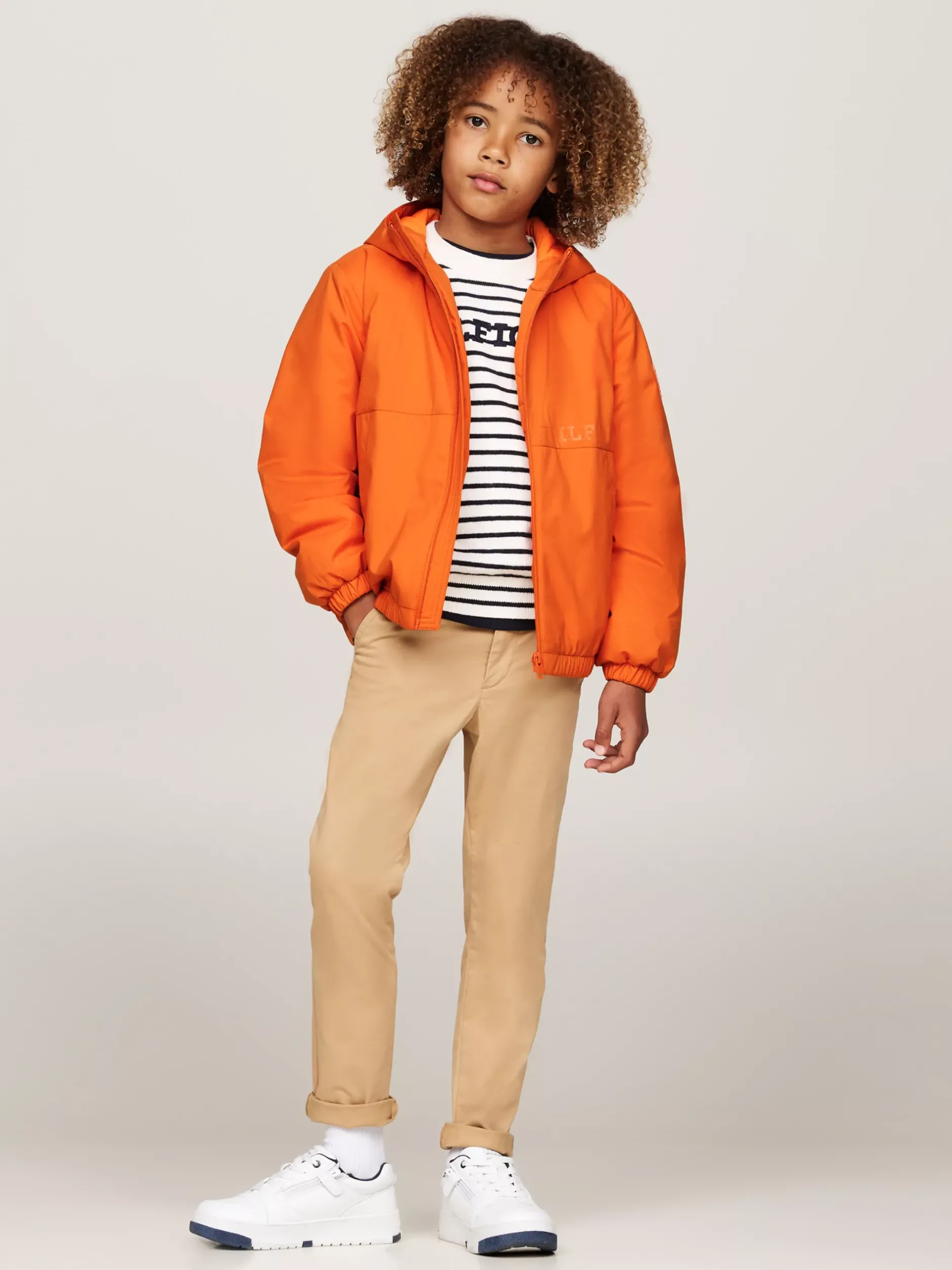 Kurtki*Tommy Hilfiger Lekko Ocieplana Kurtka Z Materiału Rip-stop ORANGE THUNDER