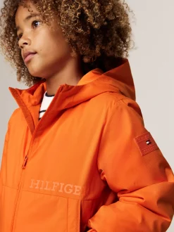 Kurtki*Tommy Hilfiger Lekko Ocieplana Kurtka Z Materiału Rip-stop ORANGE THUNDER