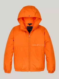Kurtki*Tommy Hilfiger Lekko Ocieplana Kurtka Z Materiału Rip-stop ORANGE THUNDER