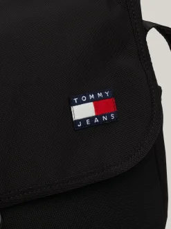 Torebki Na Pasku*Tommy Hilfiger Listonoszka Essential Z Powtórzonym Logo BLACK