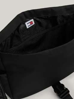 Torebki Na Pasku*Tommy Hilfiger Listonoszka Essential Z Powtórzonym Logo BLACK