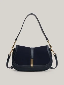 Torby Na Ramię*Tommy Hilfiger Listonoszka Heritage SPACE BLUE