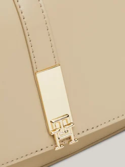 Torby Na Ramię*Tommy Hilfiger Listonoszka Heritage Z Monogramem TH BEIGE