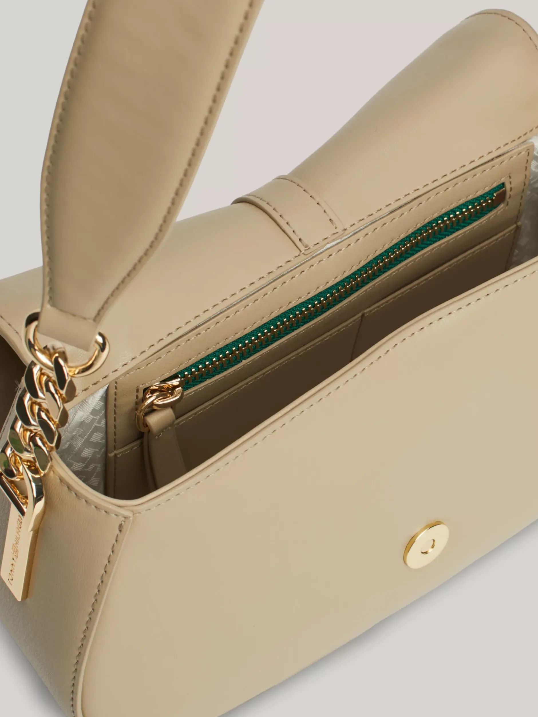 Torby Na Ramię*Tommy Hilfiger Listonoszka Heritage Z Monogramem TH BEIGE