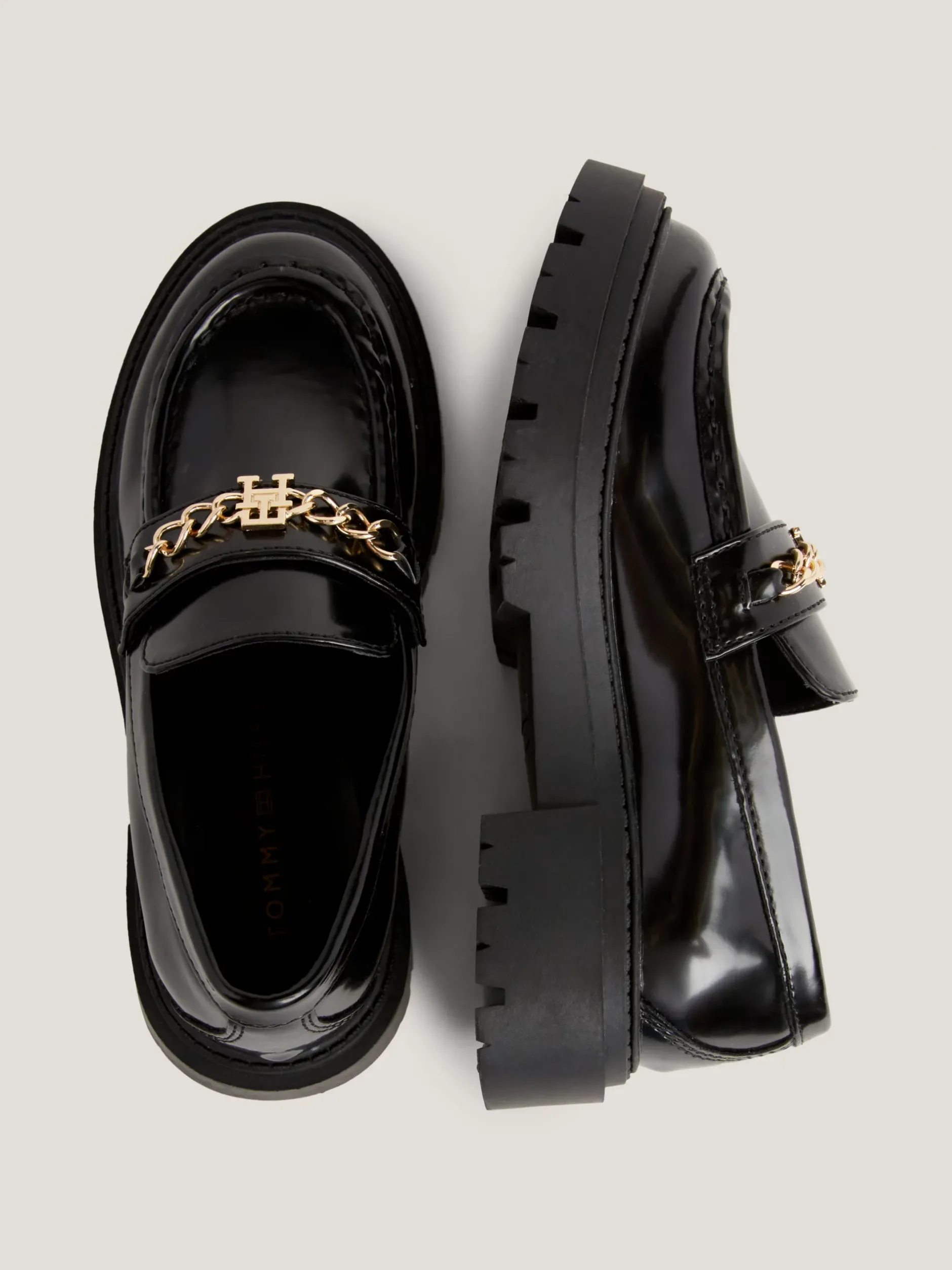 Obuwie I Akcesoria*Tommy Hilfiger Loafersy Ze Szczotkowanym Wykończeniem BLACK