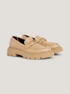 Obuwie I Akcesoria*Tommy Hilfiger Loafersy Ze Szczotkowanym Wykończeniem CAMEL