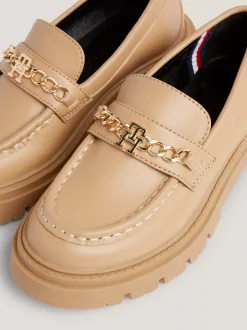 Obuwie I Akcesoria*Tommy Hilfiger Loafersy Ze Szczotkowanym Wykończeniem CAMEL