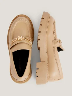 Obuwie I Akcesoria*Tommy Hilfiger Loafersy Ze Szczotkowanym Wykończeniem CAMEL