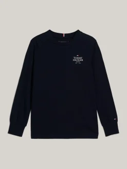 T-Shirty I Koszulki Polo*Tommy Hilfiger Longsleeve Adaptive Z Wyhaftowanym Logo DESERT SKY