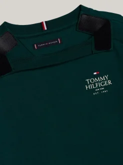 T-Shirty I Koszulki Polo*Tommy Hilfiger Longsleeve Adaptive Z Wyhaftowanym Logo ORNAMENTAL GREEN