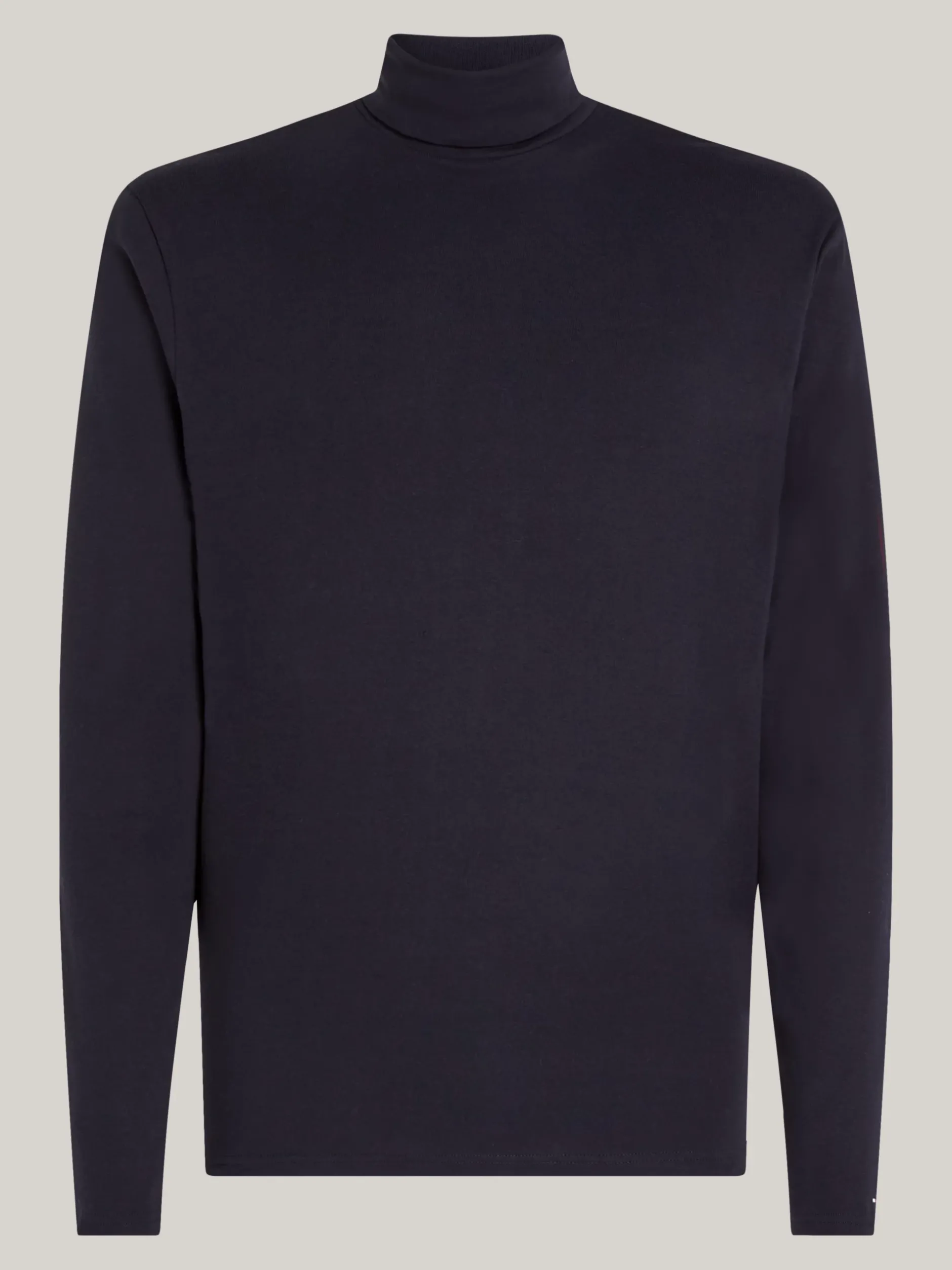 T-Shirty*Tommy Hilfiger Longsleeve O Bardzo Wąskim Kroju Z Golfem DESERT SKY