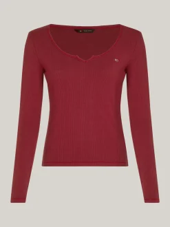 T-Shirty*Tommy Hilfiger Longsleeve O Wąskim Kroju RED CARPET