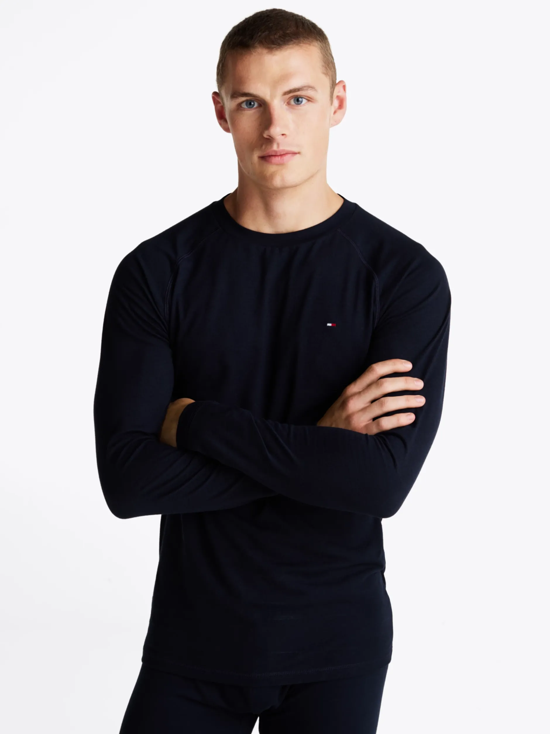 Stroje Domowe*Tommy Hilfiger Longsleeve Termoaktywny DESERT SKY