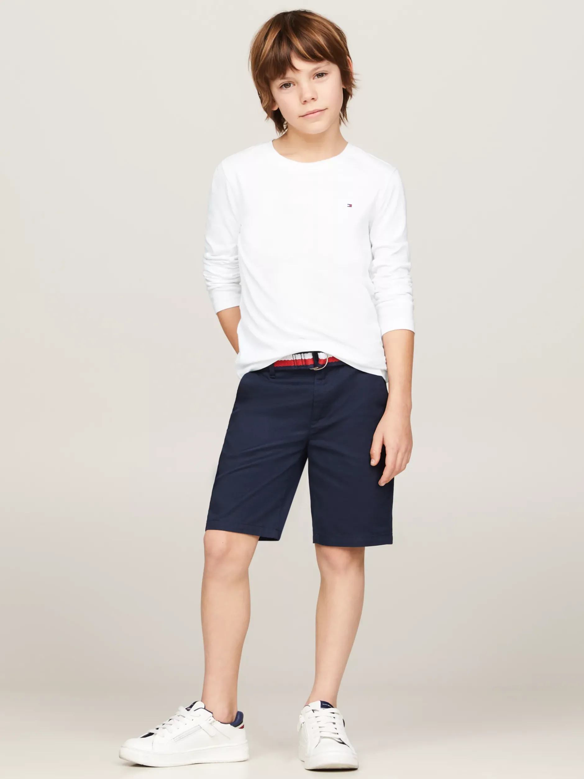 T-Shirty I Koszulki Polo*Tommy Hilfiger Longsleeve Z Bawełny Organicznej BRIGHT WHITE