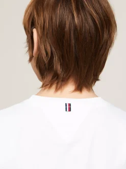 T-Shirty I Koszulki Polo*Tommy Hilfiger Longsleeve Z Bawełny Organicznej BRIGHT WHITE