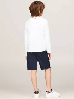 T-Shirty I Koszulki Polo*Tommy Hilfiger Longsleeve Z Bawełny Organicznej BRIGHT WHITE
