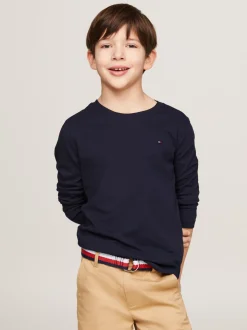 T-Shirty I Koszulki Polo*Tommy Hilfiger Longsleeve Z Bawełny Organicznej SKY CAPTAIN