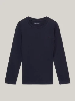 T-Shirty I Koszulki Polo*Tommy Hilfiger Longsleeve Z Bawełny Organicznej SKY CAPTAIN