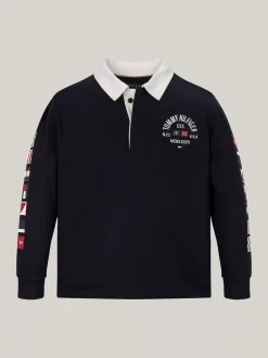 T-Shirty I Koszulki Polo*Tommy Hilfiger Longsleeve Z Kołnierzykiem Polo DESERT SKY