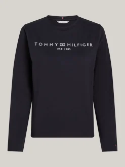 T-Shirty*Tommy Hilfiger Longsleeve Z Logo DESERT SKY