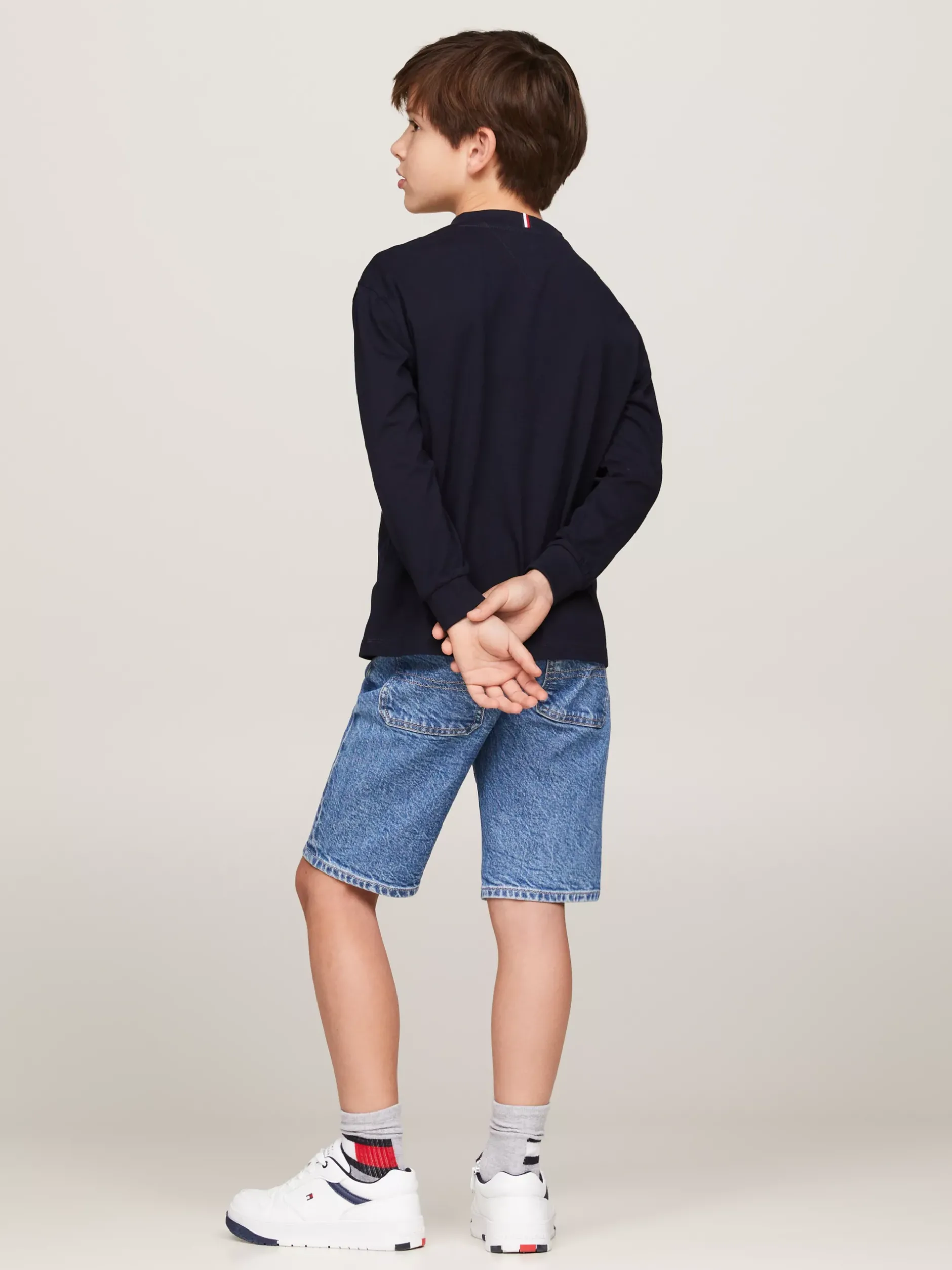 T-Shirty I Koszulki Polo*Tommy Hilfiger Longsleeve Z Okrągłym Dekoltem DESERT SKY