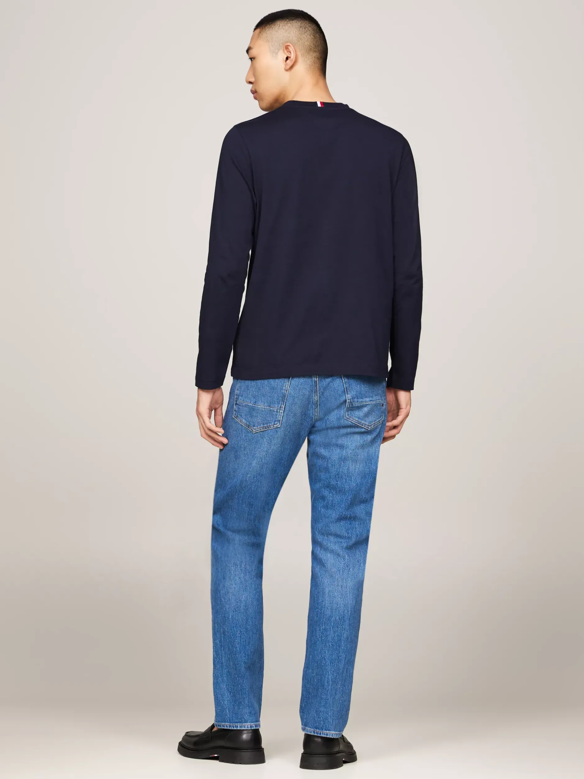 T-Shirty*Tommy Hilfiger Longsleeve Z Sygnowanym Paskiem I Logo DESERT SKY