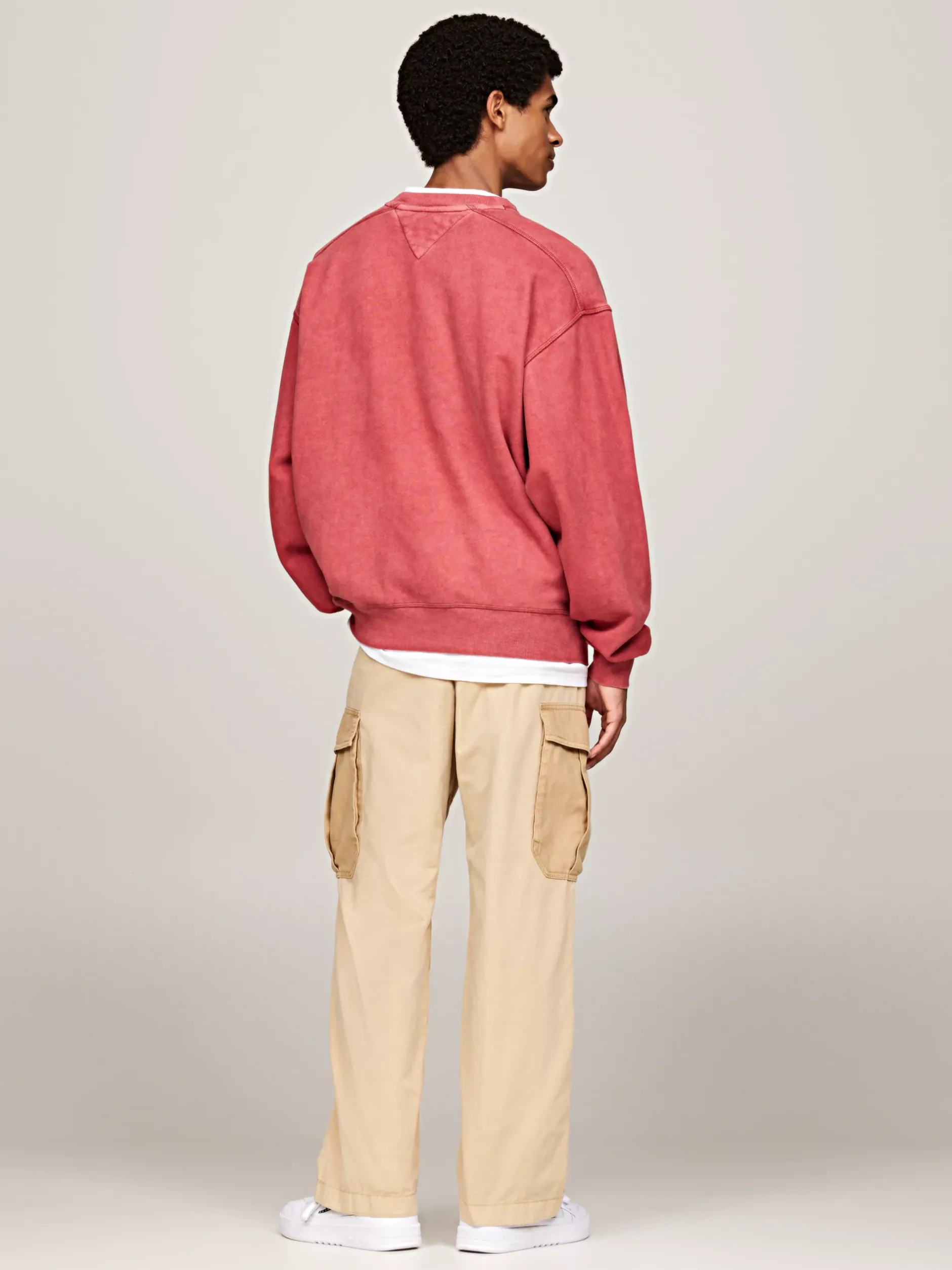 Bluzy Dresowe & Z Kapturem*Tommy Hilfiger Luźna Bluza W Uczelnianym Stylu REGATTA RED
